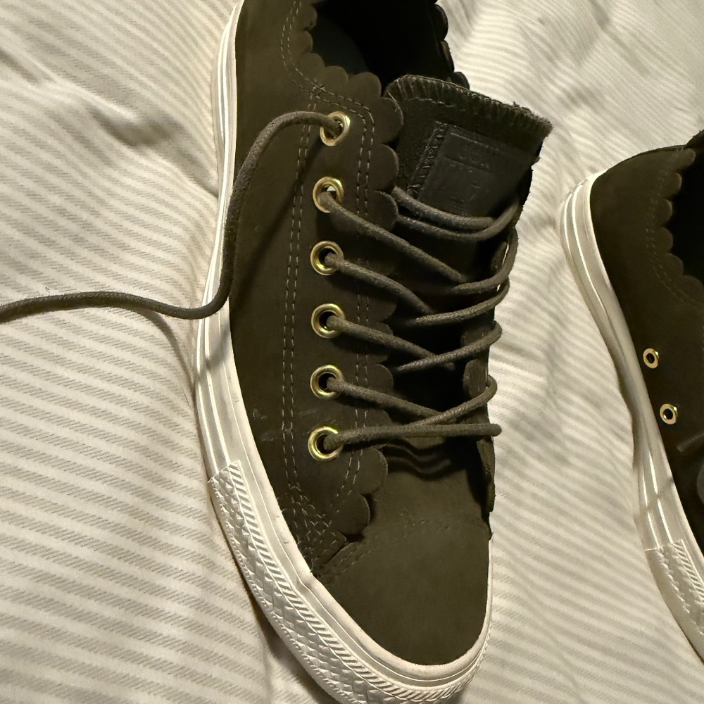 Converse Frilly Thrills Olive Green 7.5